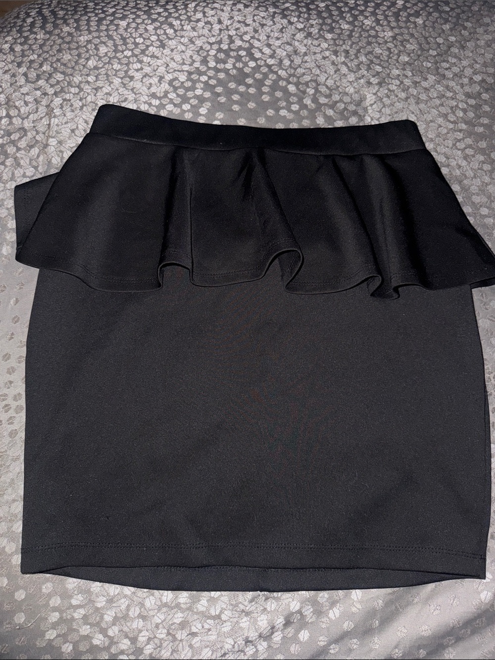 2B Bebe Black Peplum Mini Skirt